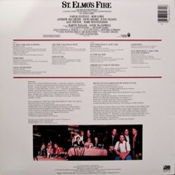 St. Elmo's Fire Soundtrack (Various Artists, David Foster) - CD Back cover