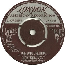   Julie Sings Film Songs Soundtrack (Various Artists) - cd-inlay
