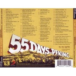 55 Days at Peking Soundtrack (Dimitri Tiomkin) - CD Back cover