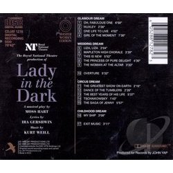 Lady In The Dark Soundtrack (Ira Gershwin, Kurt Weill) - CD Trasero