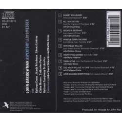 Aspects of Lloyd Webber - John Barrowman Soundtrack (Various Artists, John Barrowman) - CD Back cover