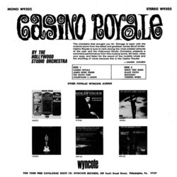 Casino Royale Soundtrack (Various Artists, Burt Bacharach, John Barry, The Hollywood Studio Orchestra) - CD Back cover