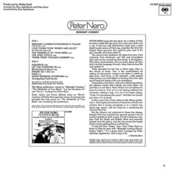 Midnight Cowboy Soundtrack (Various Artists, Peter Nero) - CD Trasero