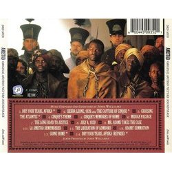 Amistad Soundtrack (John Williams) - CD Achterzijde