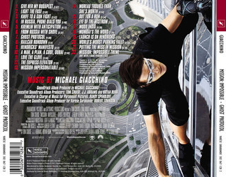 Mission: Impossible - Ghost Protocol Soundtrack (Michael Giacchino) - CD Back cover