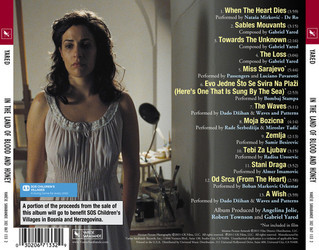 In the Land of Blood and Honey Soundtrack (Gabriel Yared) - CD Back cover