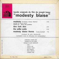 Modesty Blaise Soundtrack (David & Jonathan, John Dankworth) - CD Trasero