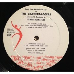The Carpetbaggers Soundtrack (Elmer Bernstein) - cd-inlay