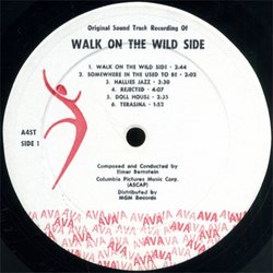 Walk on the Wild Side Soundtrack (Elmer Bernstein) - cd-inlay