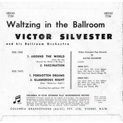 Waltzing In The Ballroom Soundtrack (Victor Young) - CD Back cover