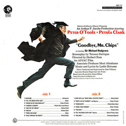 Goodbye, Mr. Chips Soundtrack (Leslie Bricusse, Petula Clark, Peter O'Toole, John Williams) - CD Back cover