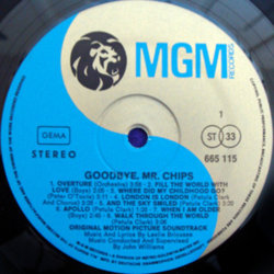 Goodbye, Mr. Chips Bande Originale (Leslie Bricusse, Petula Clark, Peter O'Toole, John Williams) - cd-inlay