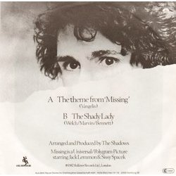 The Theme From Missing Soundtrack ( Vangelis) - CD Back cover