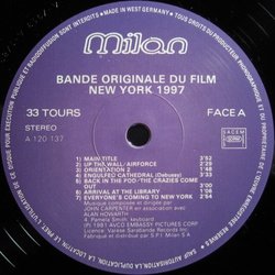 New-York 1997 Soundtrack (John Carpenter, Alan Howarth) - cd-inlay