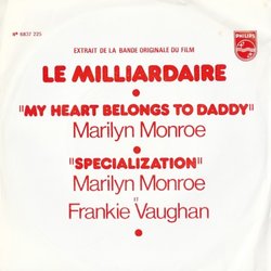 Le Milliardaire Soundtrack (Earle Hagen, Cyril J. Mockridge, Marilyn Monroe, Lionel Newman, Frankie Vaughan) - Cartula