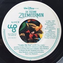 De Kleine Zeemeermin Bande Originale (Alan Menken) - cd-inlay