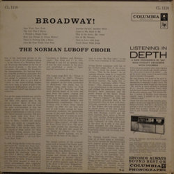 Broadway! Soundtrack (Various Artists) - CD Back cover