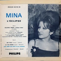 L'clipse Soundtrack (Mina Anna Mazzini, Giovanni Fusco) - CD Back cover