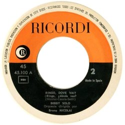 100.000 dollari per Ringo Soundtrack (Bruno Nicolai, Bobby Solo) - cd-inlay
