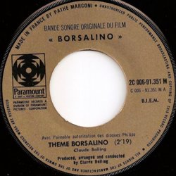 Borsalino Soundtrack (Claude Bolling) - cd-cartula