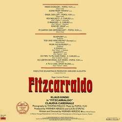 Fitzcarraldo Soundtrack (Various Artists,  Popol Vuh) - CD Back cover