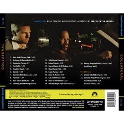 Collateral Soundtrack (James Newton Howard) - CD Back cover