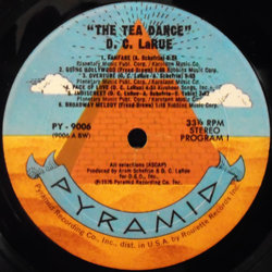 The Tea Dance Bande Originale (Various Artists, D.C. LaRue) - cd-inlay