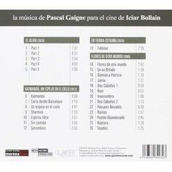 El Olivo Soundtrack (Pascal Gaigne) - CD Back cover