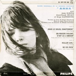 Anna Soundtrack (Serge Gainsbourg) - CD Back cover