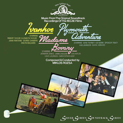 Ivanhoe / Plymouth Adventure / Madame Bovary Soundtrack (Mikls Rzsa) - CD cover