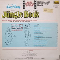 The Jungle Book Soundtrack (George Bruns, Terry Gilkynson, Robert M. Sherman, Richard Sherman) - CD Back cover