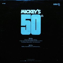 Mickey's 50th Soundtrack (Various Artists) - CD Back cover