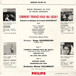 Comment trouvez-vous ma Soeur? Soundtrack (Michel Colombier, Serge Gainsbourg) - CD Trasero