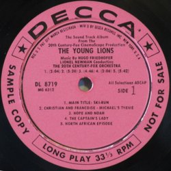The Young Lions Soundtrack (Hugo Friedhofer) - cd-inlay