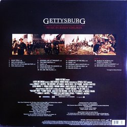 Gettysburg Soundtrack (Randy Edelman) - CD Back cover