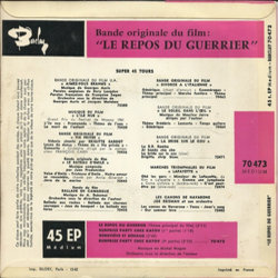 Le Repos du Guerrier Soundtrack (Michel Magne) - CD Achterzijde