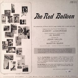 The Red Balloon Soundtrack (Al Barr, Maurice Leroux, Jean Vallin) - CD Back cover