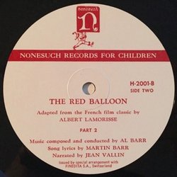 The Red Balloon Soundtrack (Al Barr, Maurice Leroux, Jean Vallin) - cd-inlay