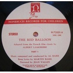The Red Balloon Soundtrack (Al Barr, Maurice Leroux, Jean Vallin) - cd-inlay