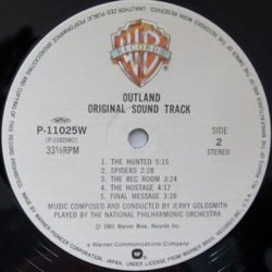 Outland Soundtrack (Jerry Goldsmith) - cd-inlay