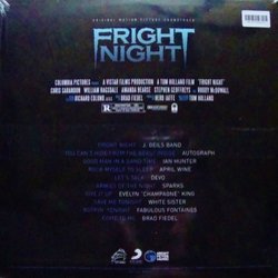 Fright Night Soundtrack (Various Artists, Brad Fiedel) - CD Trasero