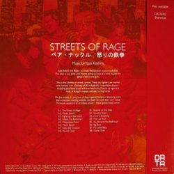 Streets Of Rage Soundtrack (Yuzo Koshiro) - CD Back cover
