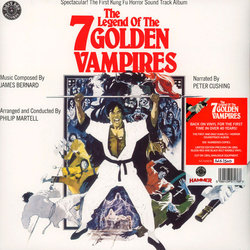 The Legend of the 7 Golden Vampires Soundtrack (James Bernard, Peter Cushing) - CD cover