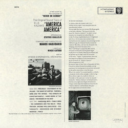 America America Soundtrack (Manos Hadjidakis) - CD Back cover