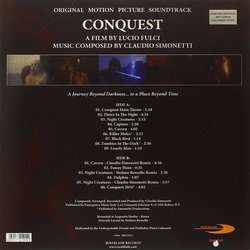 Conquest Soundtrack (Claudio Simonetti) - CD Back cover
