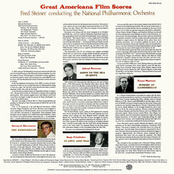 Great Americana Film Scores Soundtrack (Hugo Friedhofer, Bernard Herrmann, Alfred Newman, Franz Waxman) - CD Back cover