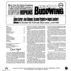 Mister Buddwing Soundtrack (Kenyon Hopkins) - CD Trasero