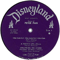Walt Disney's Story And Songs From Peter Pan Soundtrack (Oliver Wallace) - cd-cartula