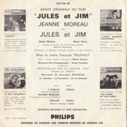 Jules et Jim Soundtrack (Georges Delerue) - CD Back cover