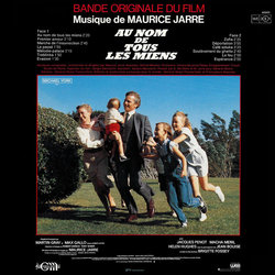Au Nom de Tous les Miens Soundtrack (Maurice Jarre) - CD Back cover